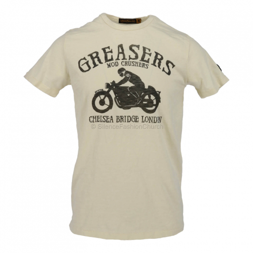Johnson Motors London Greasers dirty white #
