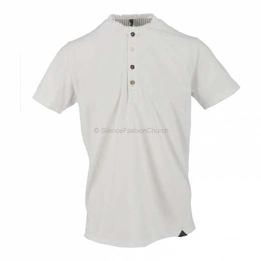 KOON T-Shirt Knopfleiste white