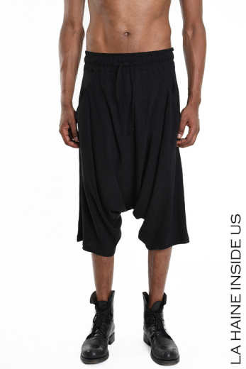 3M M1011 PANT / SHORT Over Viscose Linen UNISEX U Black