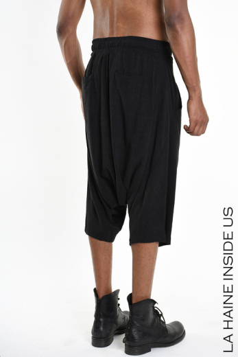 3M M1011 PANT / SHORT Over Viscose Linen UNISEX U Black