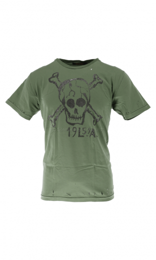 Rude Riders T Shirt Skull green 4