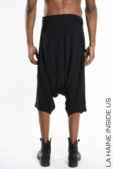 3M M1011 PANT / SHORT Over Viscose Linen UNISEX U Black