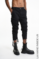 3B M1034 TROUSER Regular Cotton Stretch Hot Dyed Black